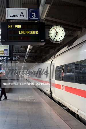 ICE (intercity Express), Brussels Zuid train station, Brussels, Belgium
