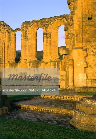 Byland Abbey. View from South transept through to ambulatory.