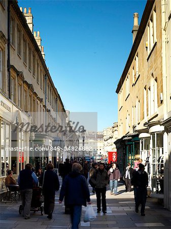 Bath: general views of shopping streets