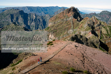 Along the hiking path, Pico de Areeiro, Madeira, Portugal Along the hiking path, Pico de Areeiro, Madeira, Portugal
