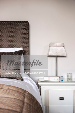 Interior view, Victorian terraced home renovation, Newcastle-upon-Tyne, UK. The bedroom.