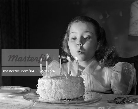 Happy birthday cake with candles. Stock Photo