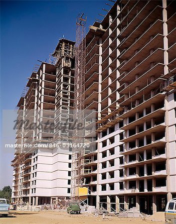 1970s APARTMENT BUILDING UNDER CONSTRUCTION THE PLAZA TOWERS CHERRY HILL NJ