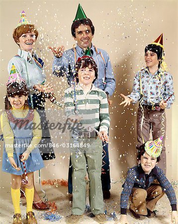 1970s FAMILY PARTY CONFETTI