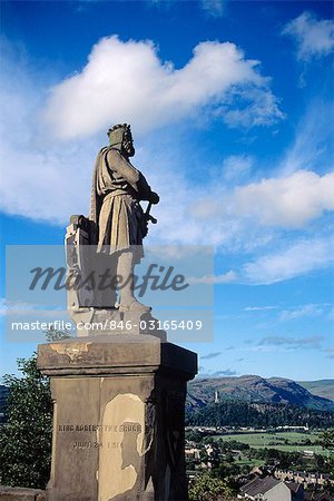 SCOTLAND STATUE OF ROBERT THE BRUCE DEFEATED THE ENGLISH AT BANNOCK BURN
