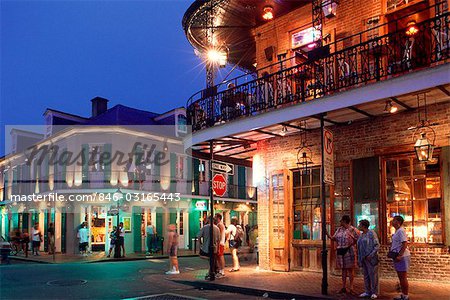 Bourbon Street New Orleans Louisiana Usa Stock Photo - Download