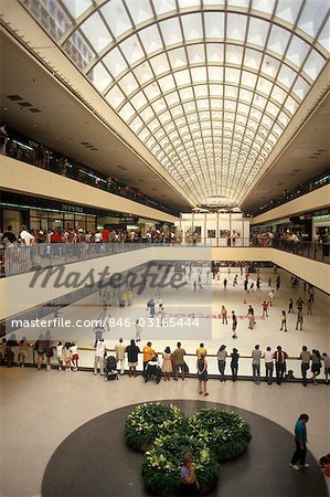 Skating rink inside Galleria Mall, Houston, Texas