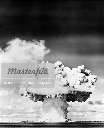 1940s - 1950s ATOMIC BOMB EXPLOSION MUSHROOM CLOUD