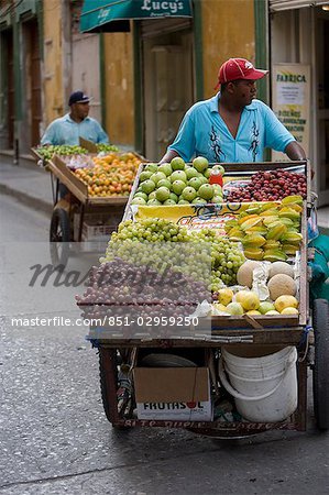 Fruit sellers in the street,Cartagena,Colombia