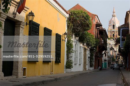 View towards the Cathedral,Cartagena,Colombia