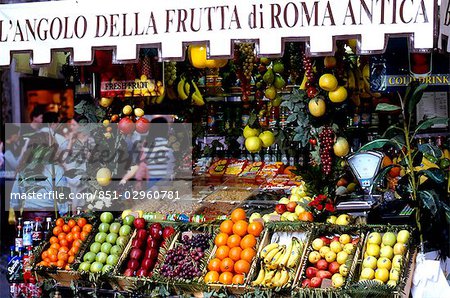 Food - fruit stall,Rome,Italy