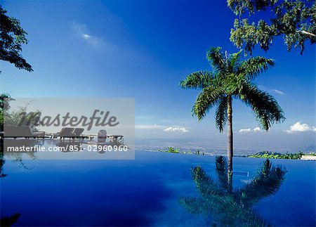 Infinity pool of Syrawberry Hill,Blue mountains,Jamaica