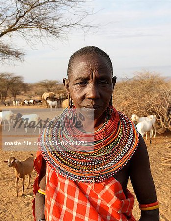 Woman from Samburu Manyatta Village,Samburuland,Kenya