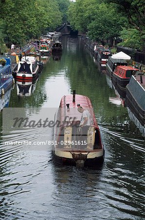 Canal boat,Little Venice,London,England,UK