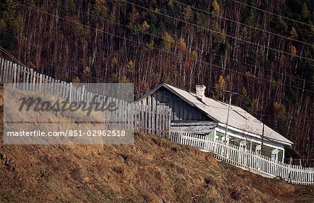 Typical Siberian architecture,Siberia,Russia