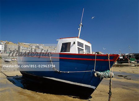 Boat on the beach,St. Ives,Cornwall,England Boat on the beach,St. Ives,Cornwall,England