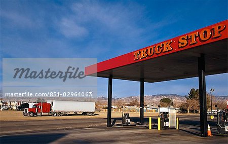 Truck stop (gas/ petrol station),Mojave,California,USA