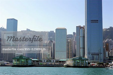 Central Pier & Central skyline, Hong Kong