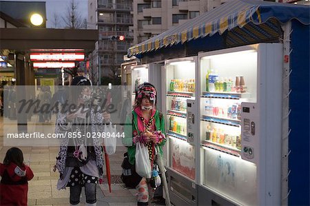 Girls dressed up at Harajuku, Tokyo, Japan