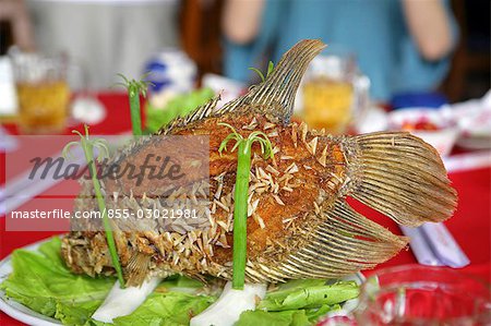 A dish of 'Elephant Ear Fish',Vietnam