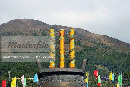 Incense outside the Po Lin Monastery,Lantau Island,Hong Kong