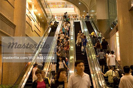 Escalators at Times Square,Causeway Bay,Hong Kong