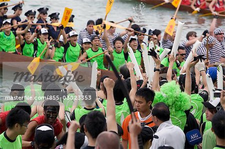 Dragon boat race at Stanley,Hong Kong