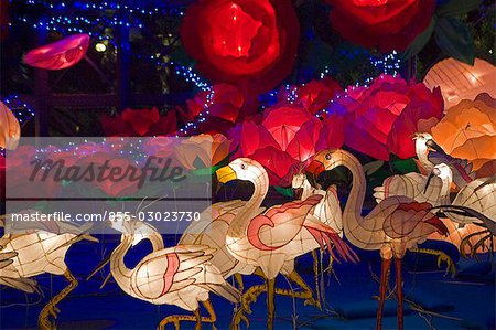 Exhibit of lanterns celebrating the Mid- Autumn Festival,Hong Kong