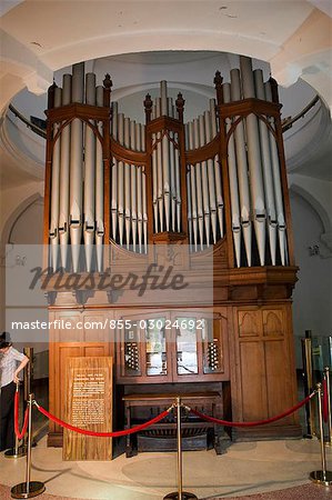 Exhibit of an historical musical organ in the Museum,Gulangyu Island,Xiamen (Amoy),Fujian Province,China