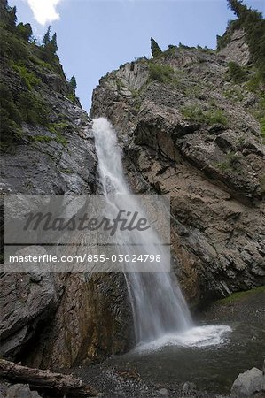 Waterfall in Xi Baiyanggou,Nanshan ranch,Wulumuqi,Xinjiang Uyghur autonomy district,Silk Road,China