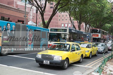 Traffic on Orchard Road,Singapore