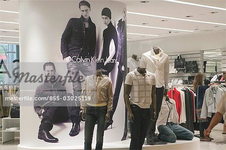 Young men's boutique in the Paragon department store,Orchard Road,Singapore