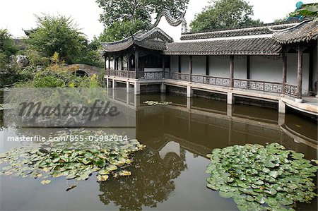 Chinese garden of Sanbaiyuan, Fengjing, Shanghai, China