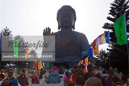 Giant Buddha at Po Lin Monastery, Lantau Island, Hong Kong