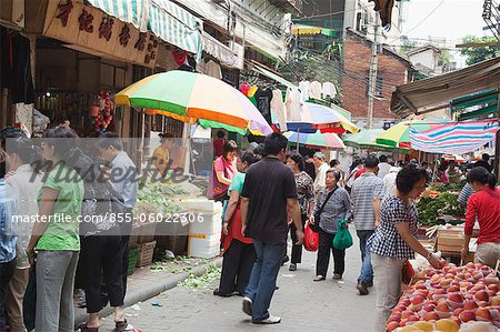 Food market at Xiguan, Guangzhou, China