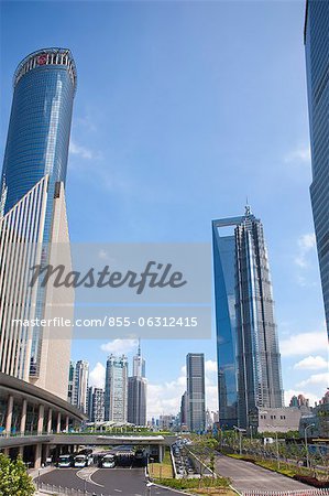 Skyscrapers at Luijiazui, Pudong, Shanghai, China