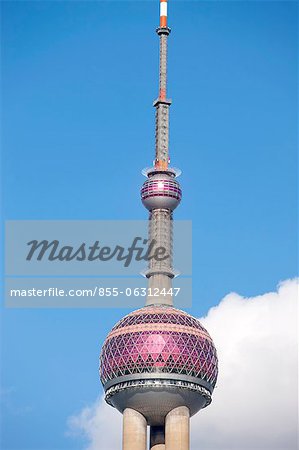Oriental Pearl TV tower at Luijiazui, Pudong, Shanghai, China