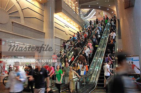 Escalators at Times Square shopping mall, Causeway Bay, Hong Kong