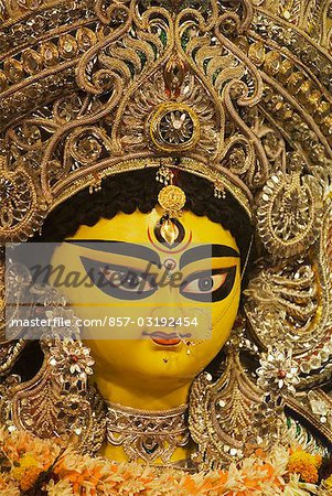 Statue of goddess Durga, Kolkata, West Bengal, India