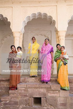 Tourists in a fort, Meherangarh Fort, Jodhpur, Rajasthan, India