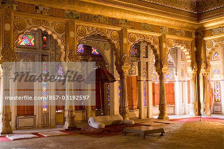 Interiors of a fort, Moti Mahal, Mehrangarh Fort, Jodhpur, Rajasthan, India