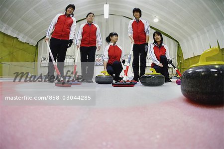 Curling Team Portrait