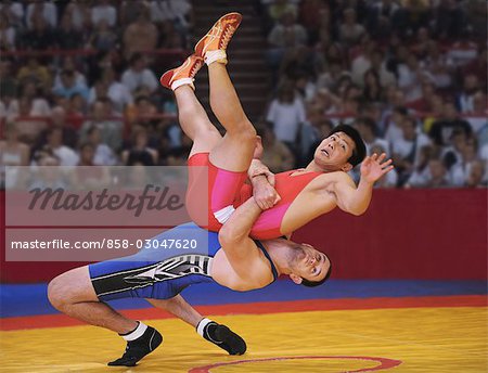 Wrestler Doing a Choke Hold - Stock Photo - Masterfile - Rights-Managed,  Artist: Aflo Sport, Code: 858-03047623