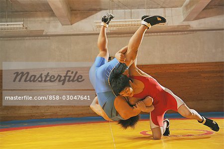 Wrestler Doing a Choke Hold - Stock Photo - Masterfile - Rights-Managed,  Artist: Aflo Sport, Code: 858-03047623