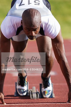 Sprinter At the Start Line