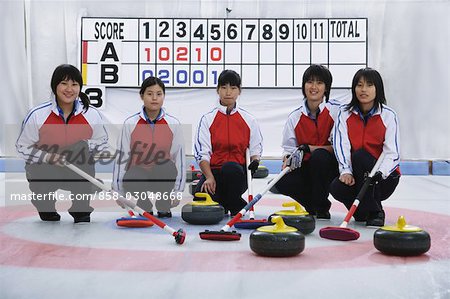 Curling Team Portrait