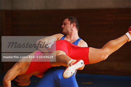 Wrestler Doing a Choke Hold - Stock Photo - Masterfile - Rights-Managed,  Artist: Aflo Sport, Code: 858-03047623