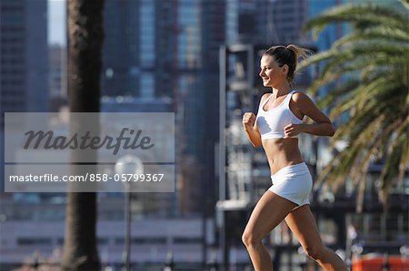 Young Woman Jogging