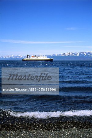 Ocean liner in body of water