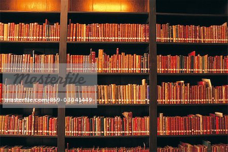 Hardback Books On A Bookshelf